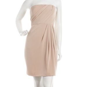 Theory silk strapless dress